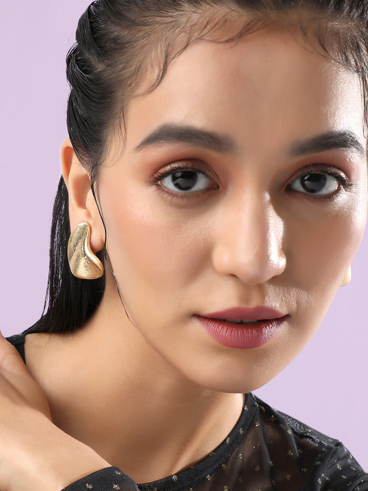 Gold-Plated Stud Earrings