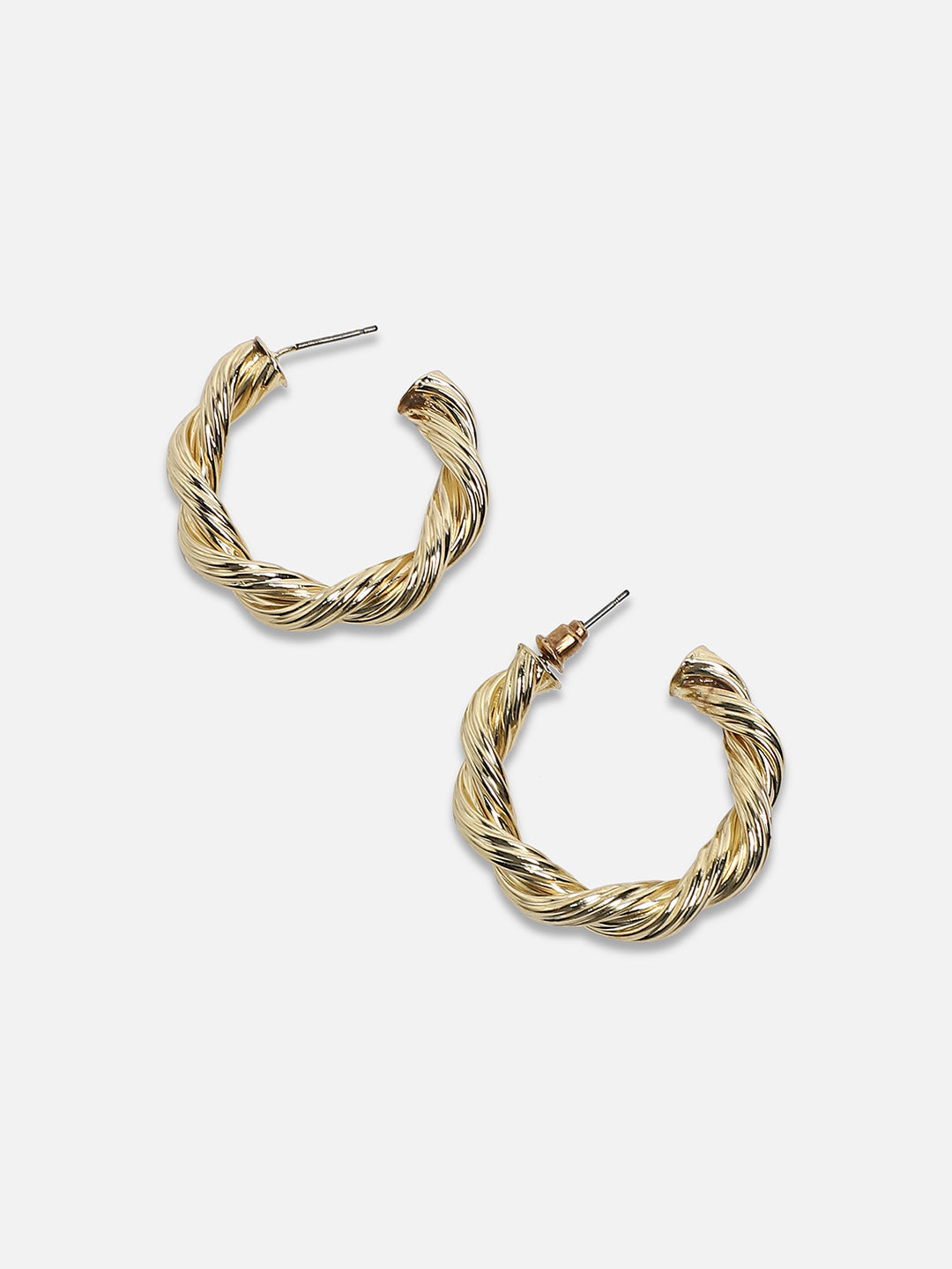 Contemporary Half Hoop Earrings