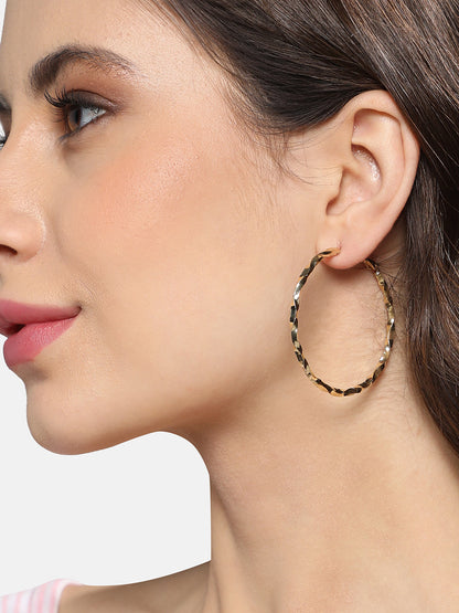 Gold Plated Hoop Earrings