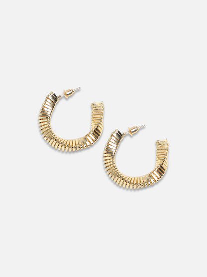 Contemporary Half Hoop Earrings