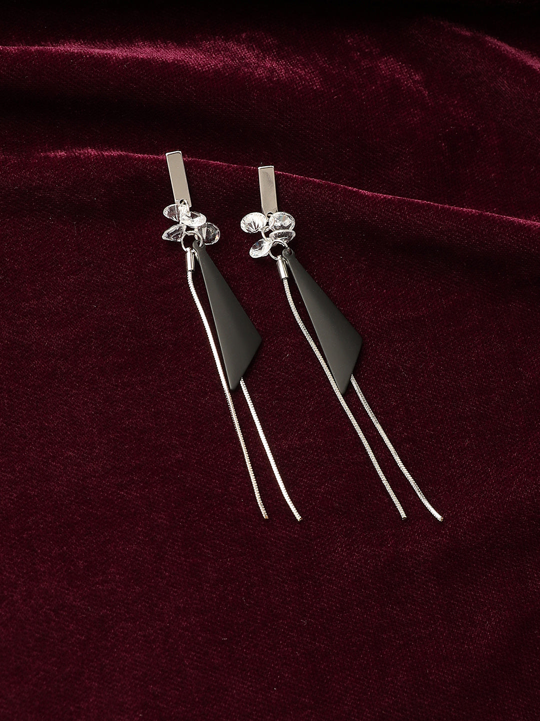 Silver Plated Drop Earrings