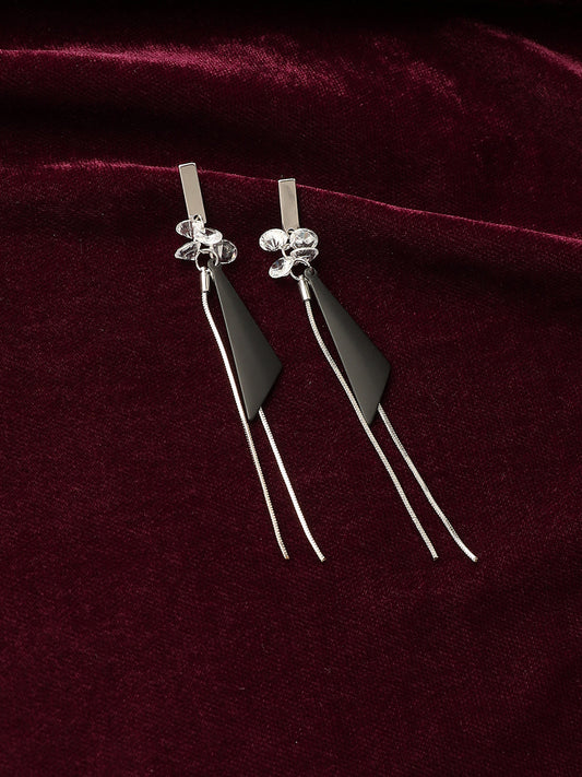 Silver Plated Drop Earrings