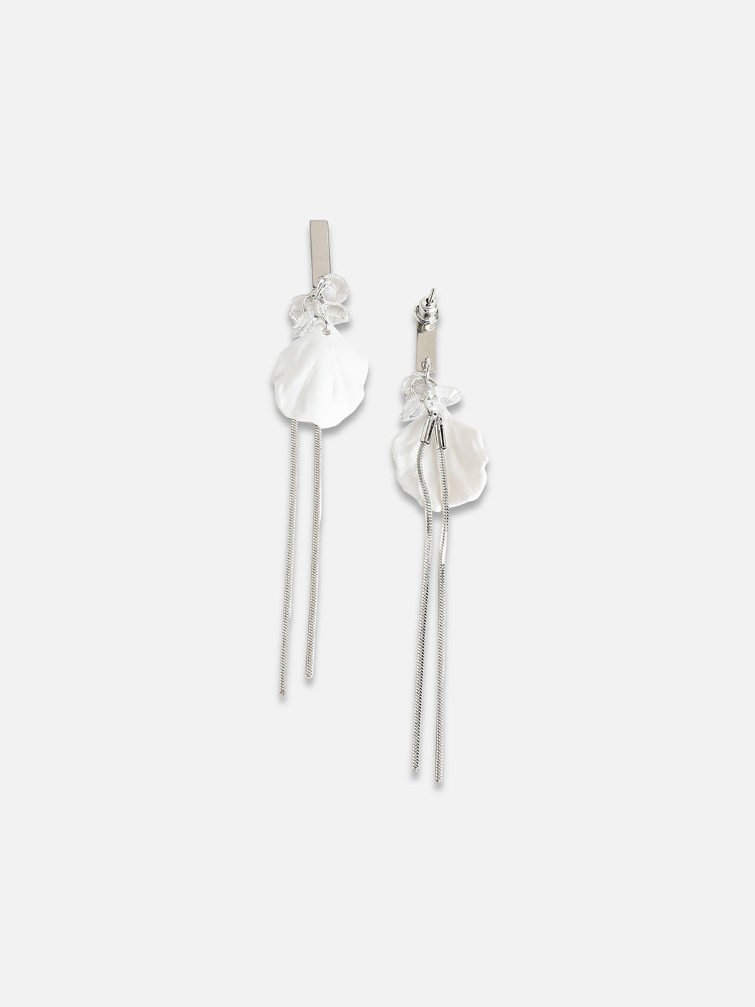 Silver-Plated Drop Earrings