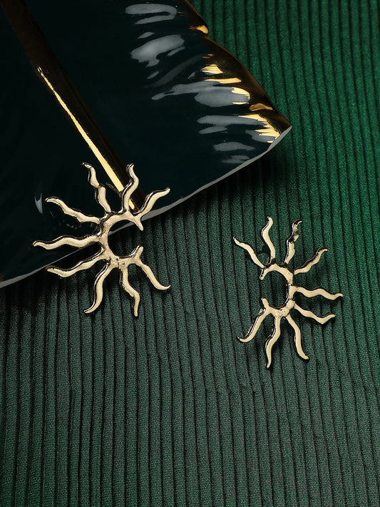 Gold-Plated Stud Earrings