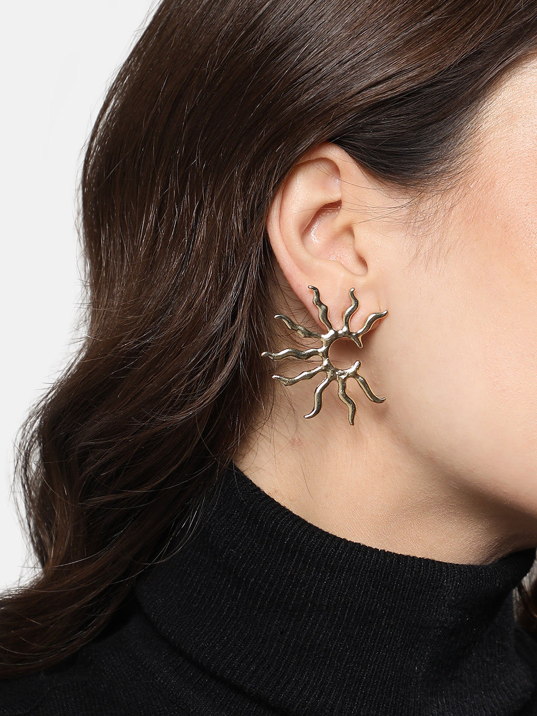 Gold-Plated Stud Earrings