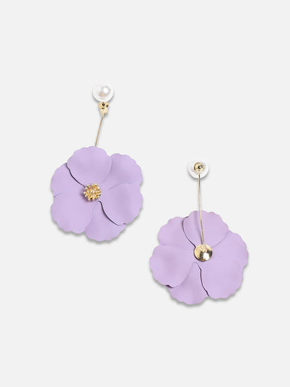 Gold-Plated Pearls Drop Earrings