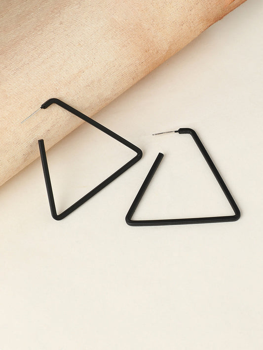 Geometric Shape Hoop Earrings