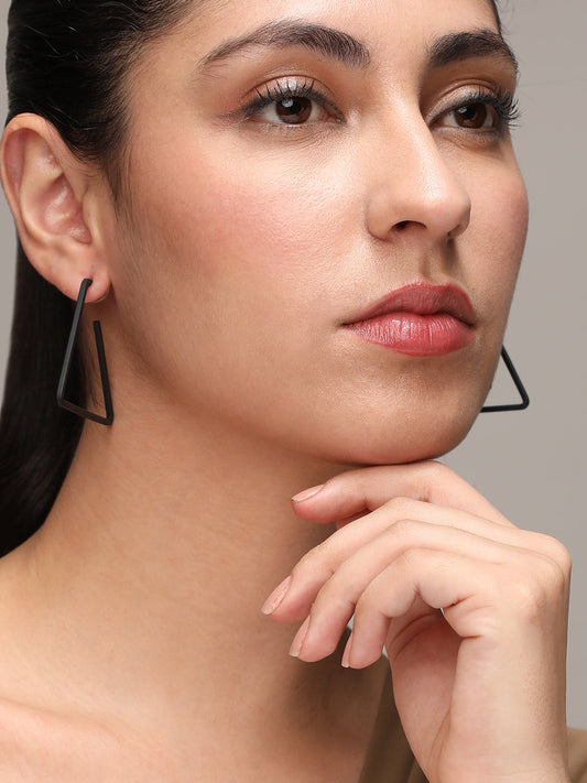 Geometric Shape Hoop Earrings