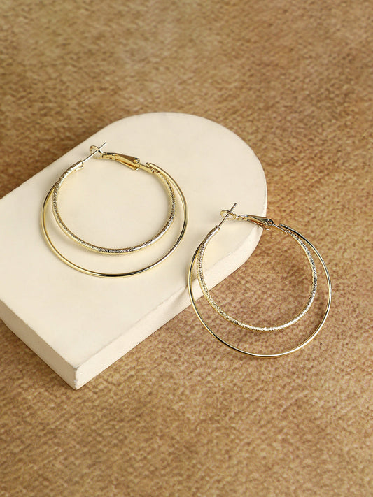 Gold-Plated Alloy Earrings