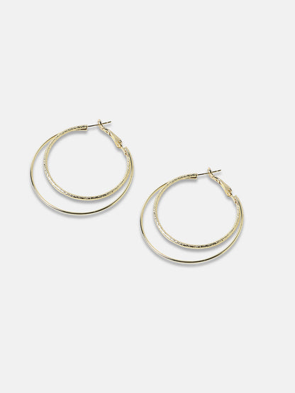 Gold-Plated Alloy Earrings