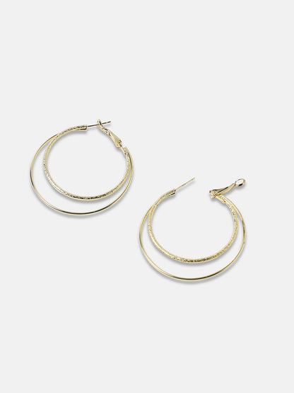 Gold-Plated Alloy Earrings