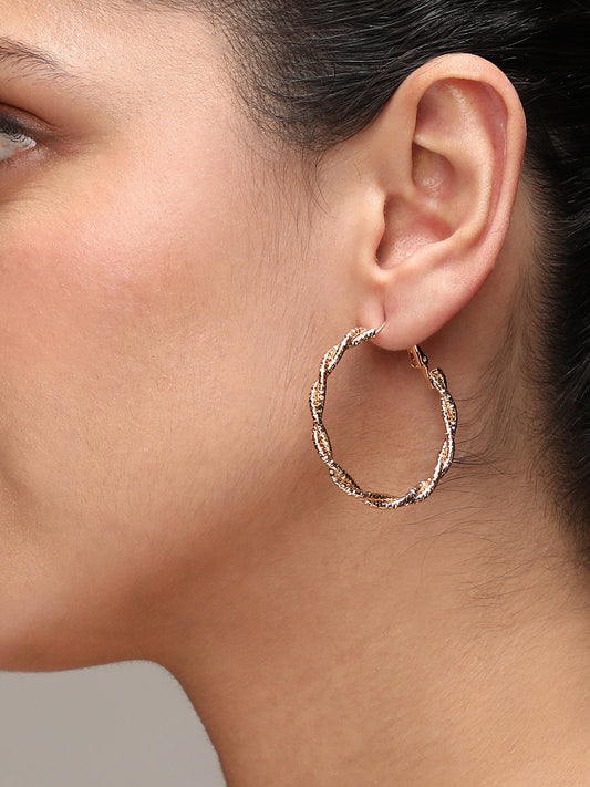 Twisted Hoop Earrings
