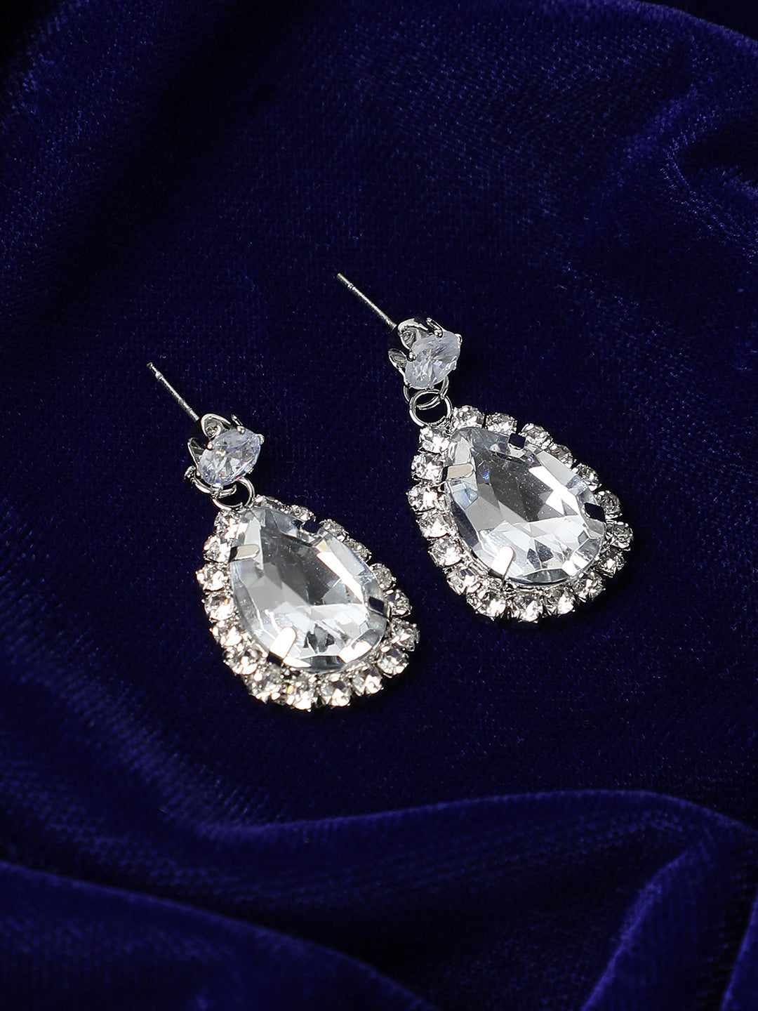 Silver Plated Drop Earrings