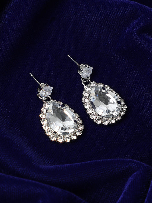 Silver Plated Drop Earrings