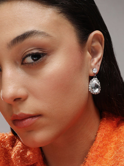 Silver Plated Drop Earrings