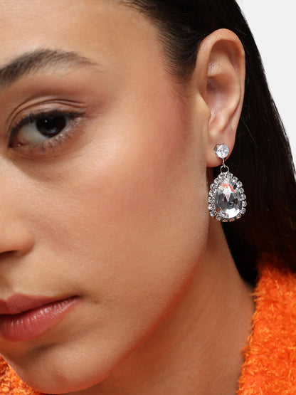 Silver Plated Drop Earrings