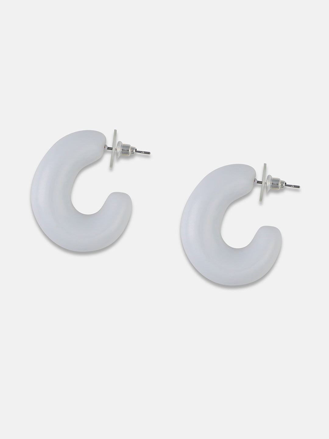 Contemporary Half Hoop Earrings