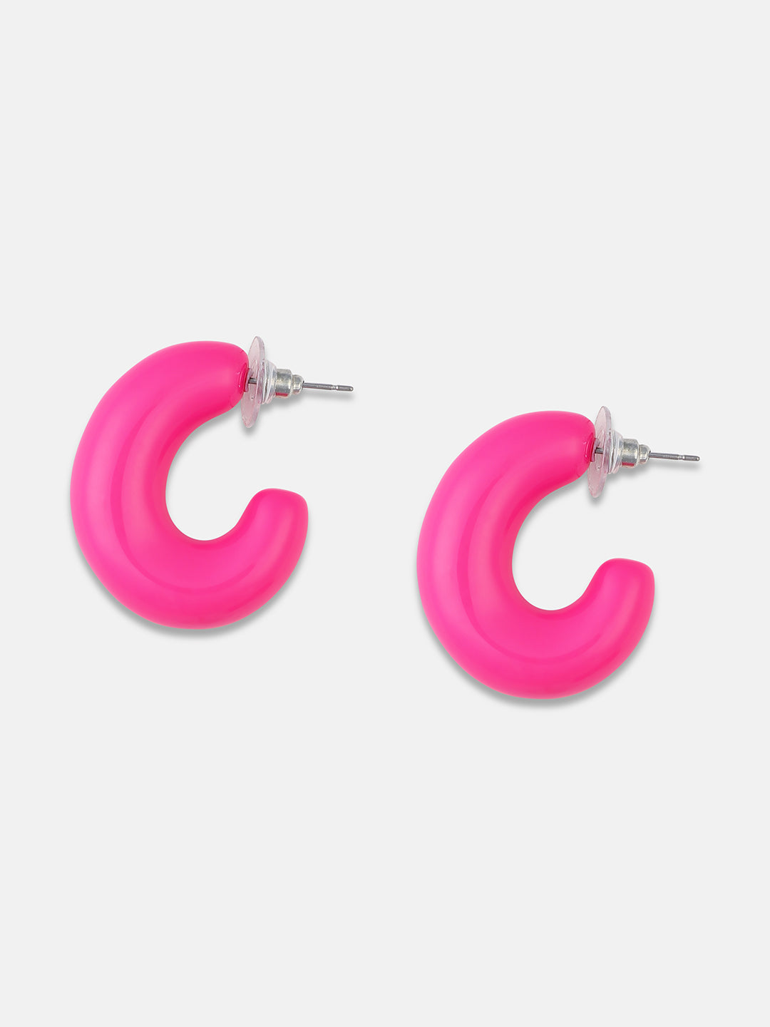 Chandelier Contemporary Half Hoop Earrings