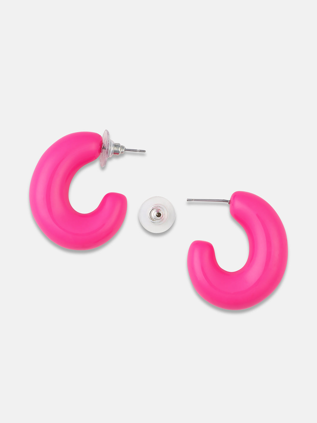 Chandelier Contemporary Half Hoop Earrings