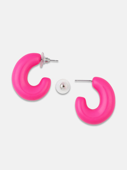 Chandelier Contemporary Half Hoop Earrings