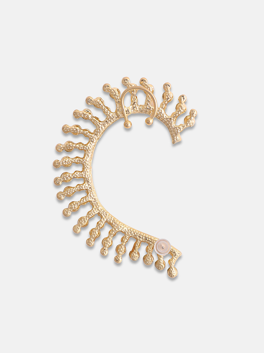 Gold-Plated Contemporary Artificial Stones Drop Earrings