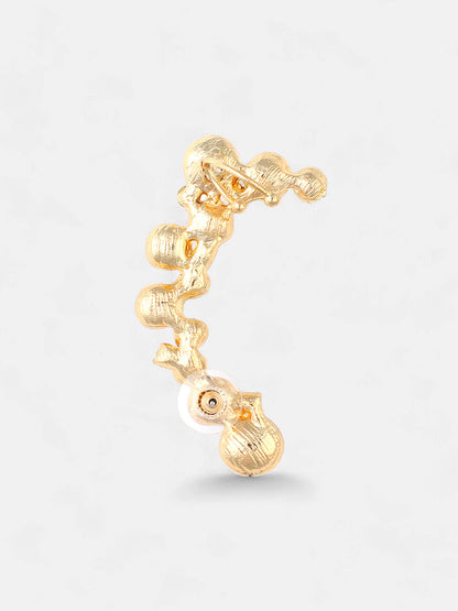 The Pearl Cuff Earring Cuff Earrings - Pearl White-SOHIER8825