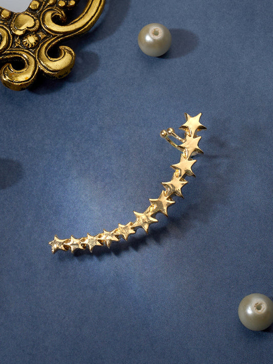 Gold-Plated Contemporary Studded Earrings