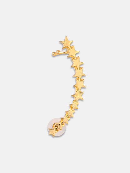 Gold-Plated Contemporary Studded Earrings