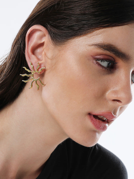 The Sol Drop Earrings - California Gold-SOHIER8832