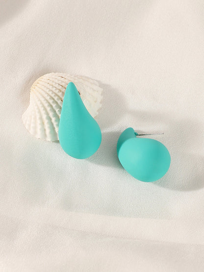 The Teardrop  Drop Earrings - Turquoise Blue-SOHIER8834