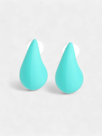 The Teardrop  Drop Earrings - Turquoise Blue-SOHIER8834