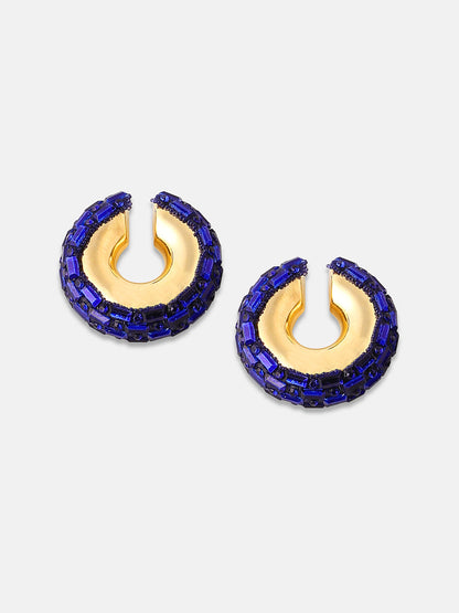 Women's The Mirror Cuff Earrings - Navy Blue