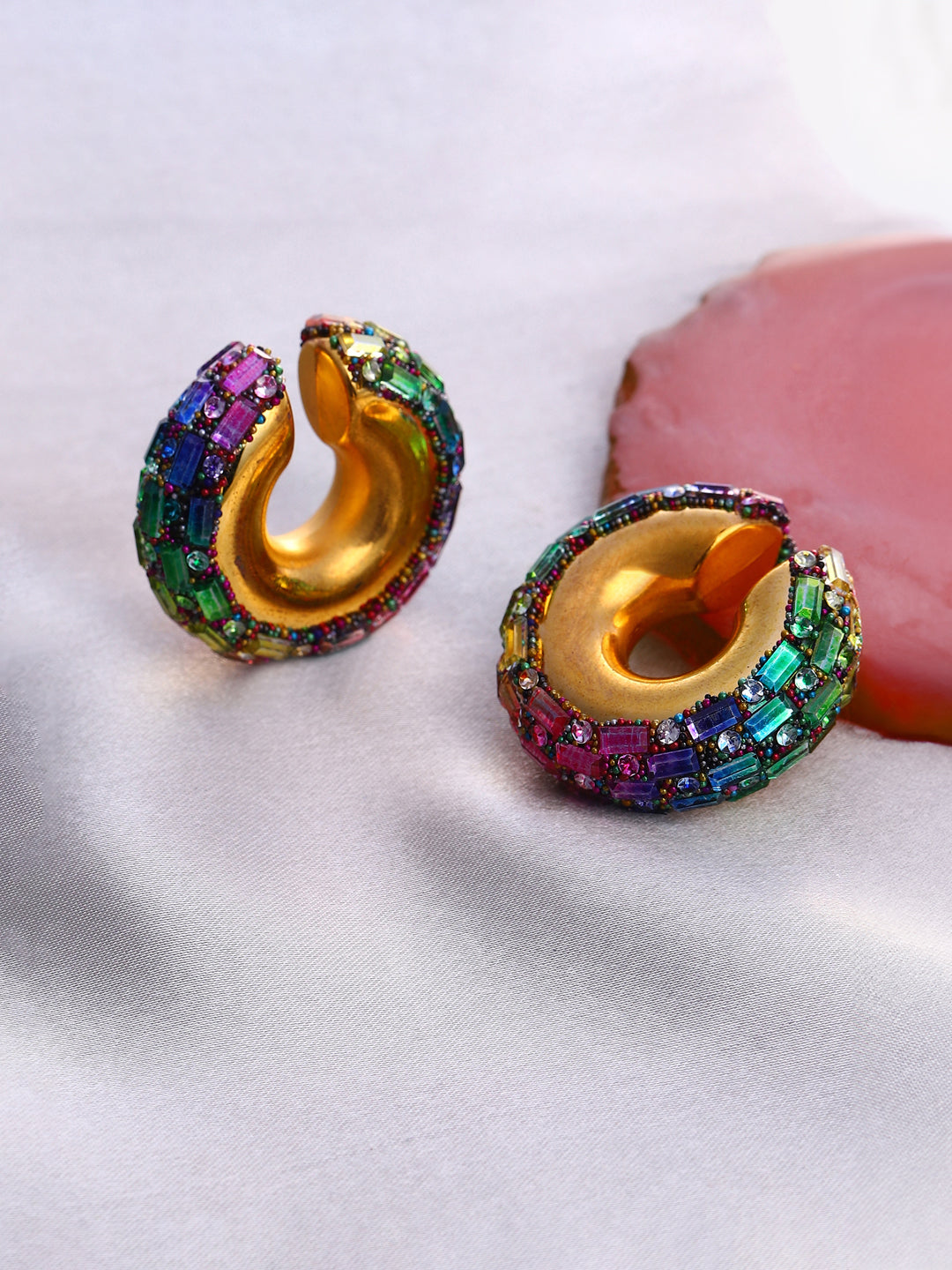 Women's The Mirror Cuff Earrings - Multicolour