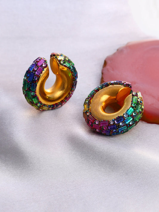 Women's The Mirror Cuff Earrings - Multicolour