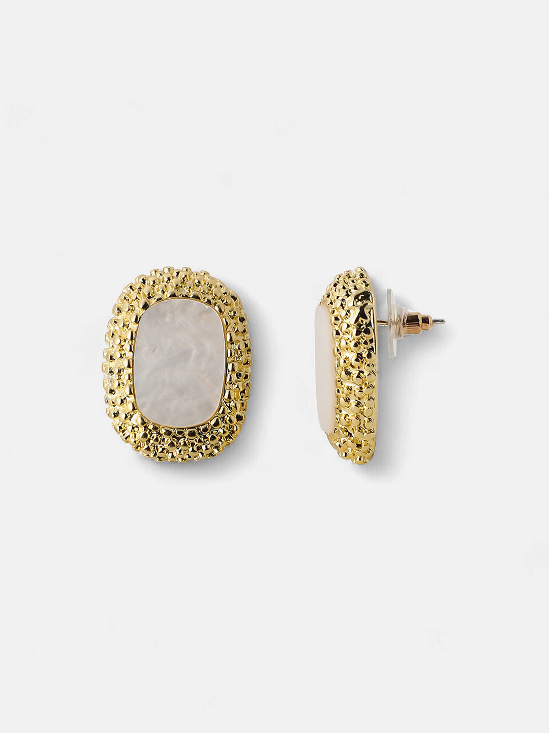 Women's The Celeste Stud Earrings - Pearl White