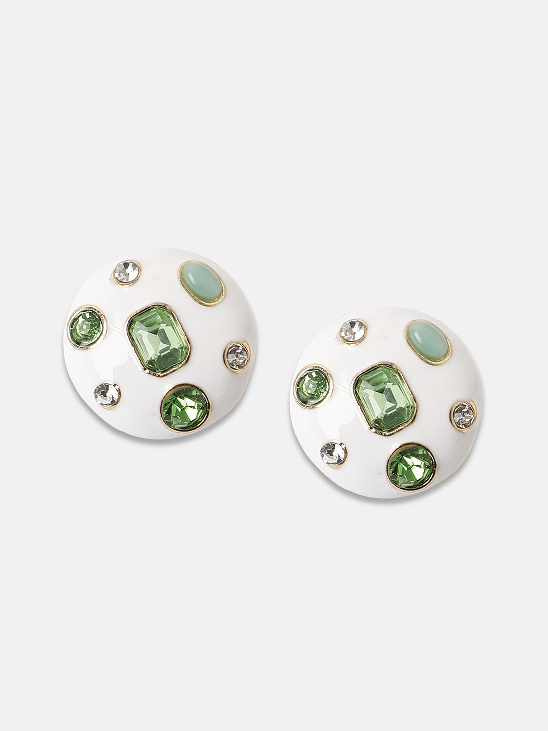 Women's The Duchess Stud Earrings - Pistachio Green