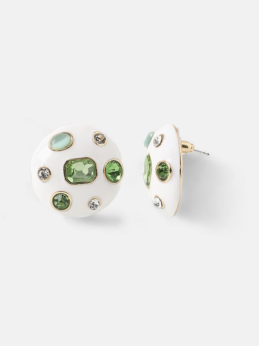 Women's The Duchess Stud Earrings - Pistachio Green