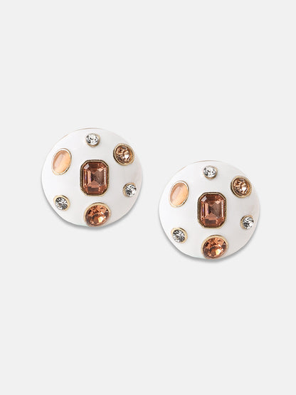 Women's The Duchess Stud Earrings - Nude Pink