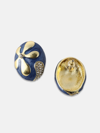 Women's The Florian Stud Earrings - Indigo Blue