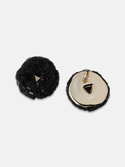 Women's The Nodum Stud Earrings - Onyx Black