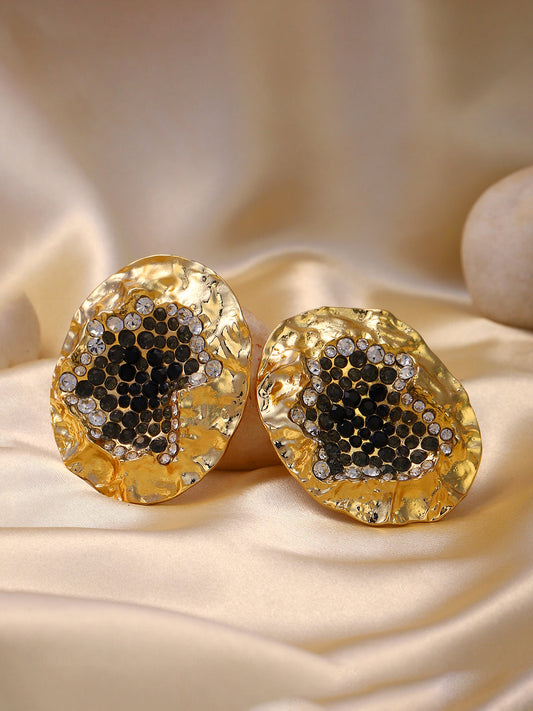 Women's The Lilypad Drop Earrings - Midnight Black