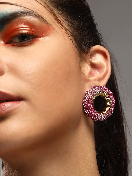 Women's The Jingle Stud Earrings - Baby Pink
