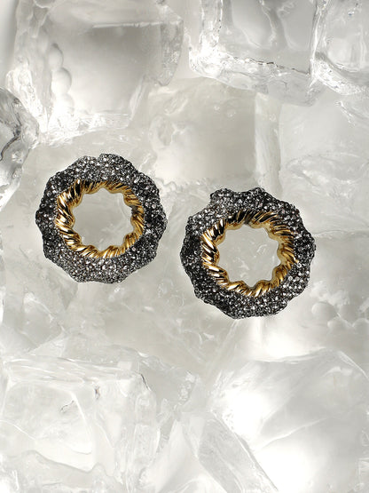 Women's The Jingle Stud Earrings - Antique Silver