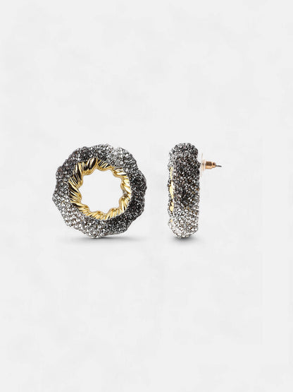 Women's The Jingle Stud Earrings - Antique Silver