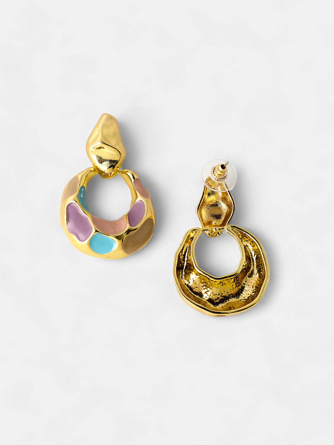Women's The Amari Drop Earrings - Blush Pink:Sky Blue