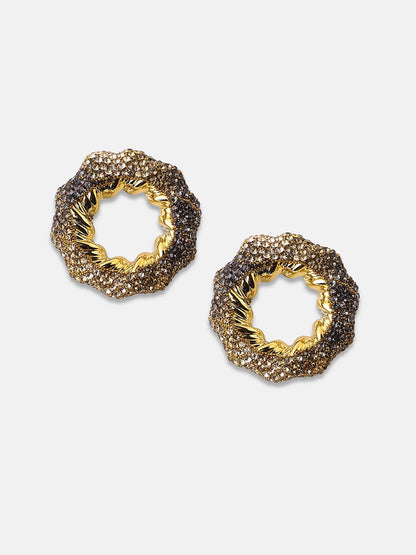 Women's The Jingle Stud Earrings - Antique Gold