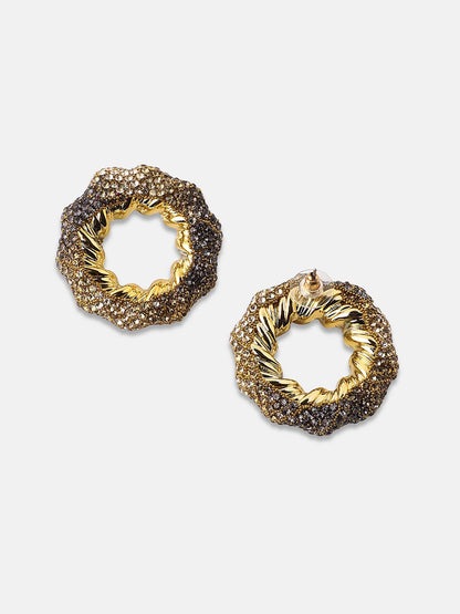 Women's The Jingle Stud Earrings - Antique Gold