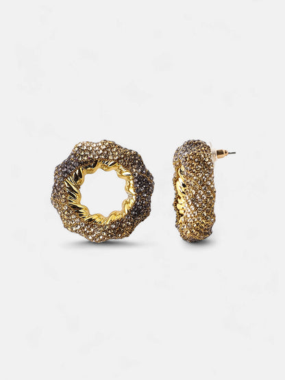 Women's The Jingle Stud Earrings - Antique Gold