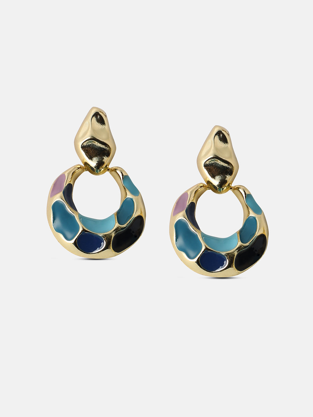 Women's The Amari Drop Earrings - Indigo Blue:Sky Blue