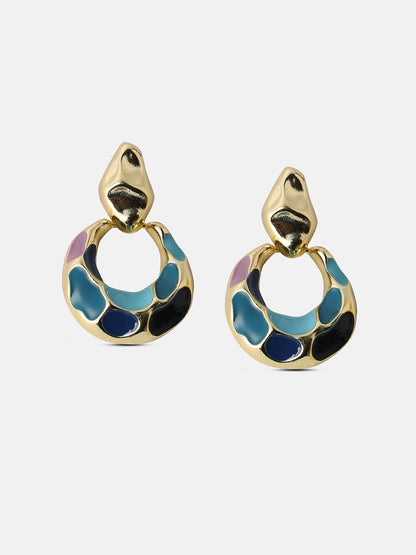 Women's The Amari Drop Earrings - Indigo Blue:Sky Blue